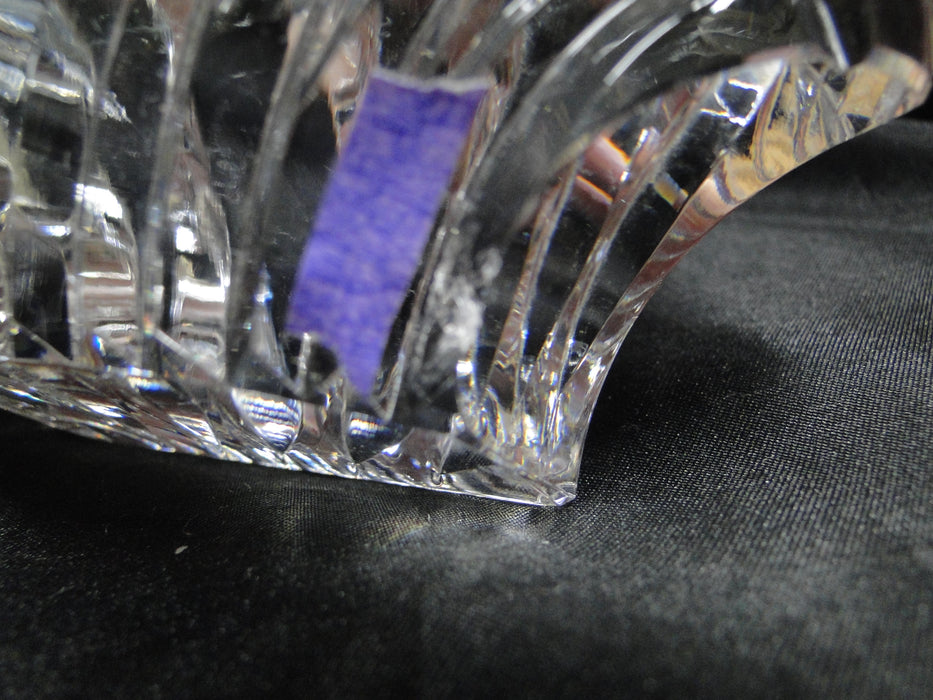 Waterford Crystal Paperweight: Clear Shell w/ Cut Ridges, 4 3/4", As Is