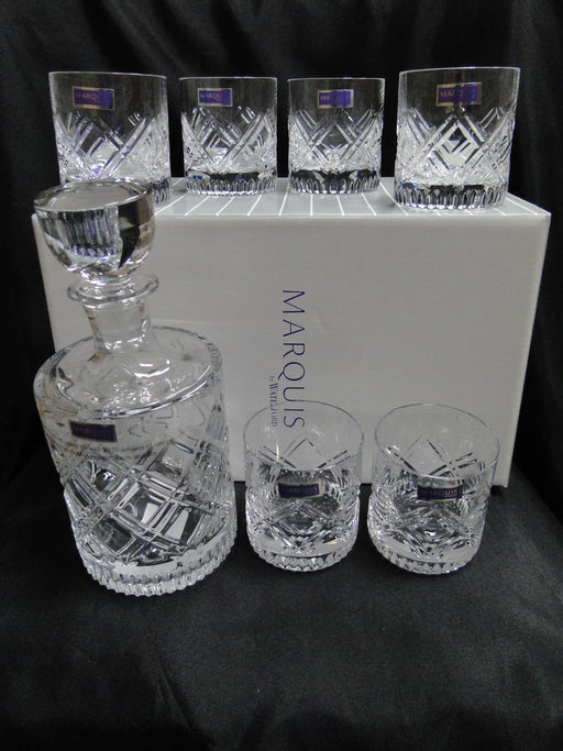 Marquis by Waterford Oblique: NEW Decanter & Six Tumbler Set, Box