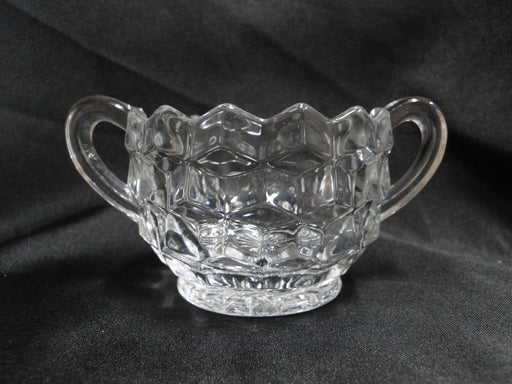 Fostoria American Clear: Open Sugar Bowl (s), 3 1/2" D, 2 3/8" Tall