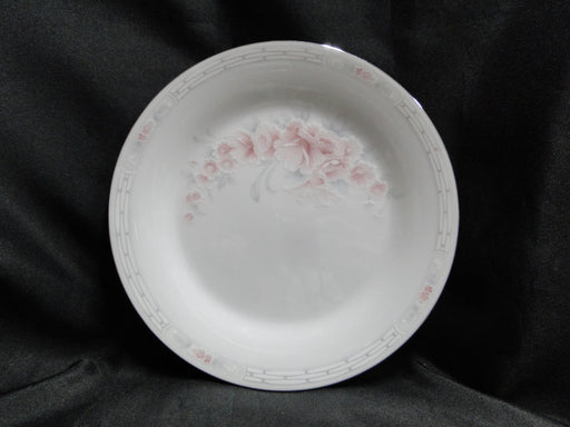 Noritake Carthage, 3330, Pink Floral, Platinum Trim: Salad Plate, 8 1/4"