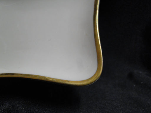 Flintridge Ivory w/ Gold Trim: Rectangular Ashtray, 4 1/8" x 3 1/8"