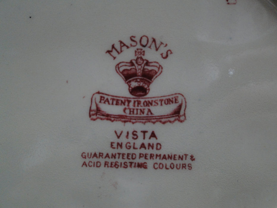 Mason's Vista Pink, Transferware: Fenton #18 Serving Pitcher / Jug, 6 —  Dishes Encore
