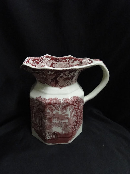Mason's Vista Pink, Transferware: Fenton #18 Serving Pitcher / Jug, 6 3/4" As Is