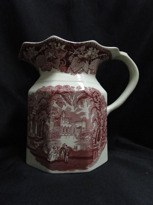 Mason's Vista Pink, Transferware: Fenton #18 Serving Pitcher / Jug, 6 3/4" As Is