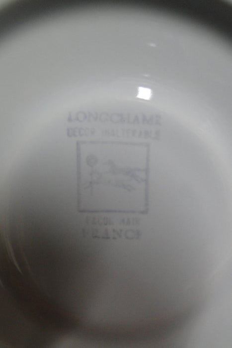 Longchamp Perouges, Light Blue w/ Bird & Flowers: Cup & Saucer Set (s), 2 3/8"