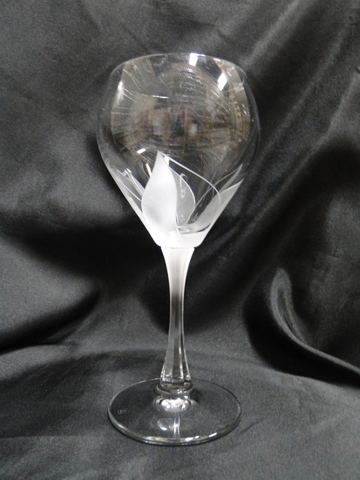 Spiegelau Frosted & Clear Leaves: Water or Wine Goblet (s), 7 5/8 Tal —  Dishes Encore