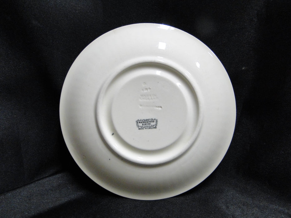 Wedgwood Edme, Ribbed Rim, Off White: 6 5/8" Cream Soup Saucer Only, As Is