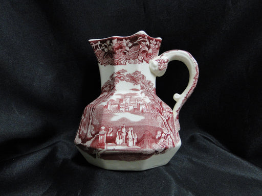 Mason's Vista Pink, Transferware: Hydra Serving Pitcher / Jug, 5 1/4", Crazing