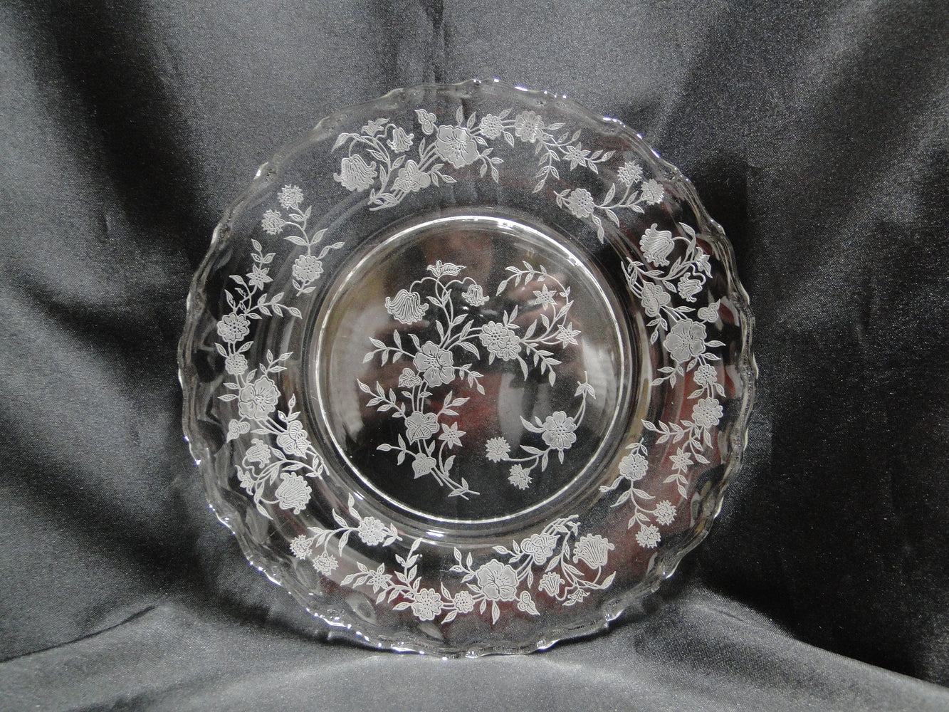 Fostoria Bouquet, Etched Florals: Salad Plate (s), 7 3/8"