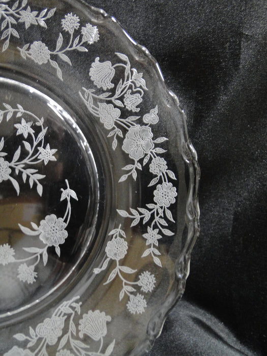 Fostoria Bouquet, Etched Florals: Salad Plate (s), 7 3/8"
