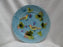 German Majolica Birds & Grapes 230, Blue: Luncheon Plate, 9 1/8"
