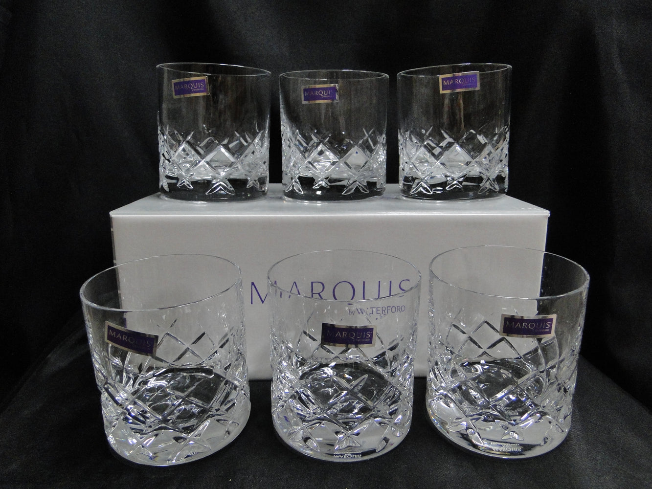 Marquis by Waterford Brixton: NEW Six Double / Single Old Fashioneds, Box