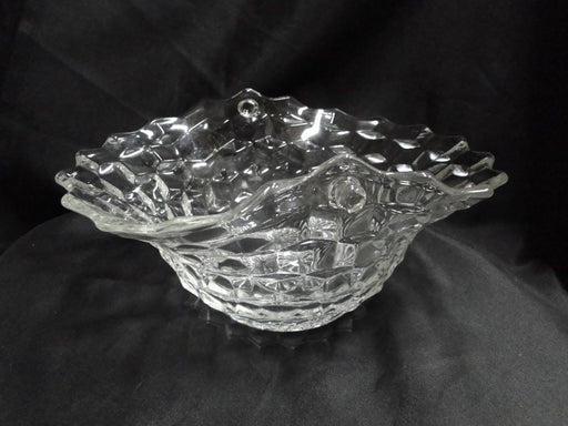 Fostoria American Clear: Reed Handled Basket No Handle, 9" x 7 1/2"