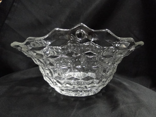 Fostoria American Clear: Reed Handled Basket No Handle, 9" x 7 1/2"