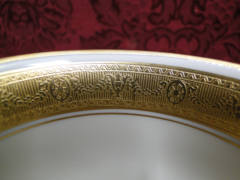 Pickard / Heinrich Pic67, Encrusted Gold Urns & Flowers: Bouillon Soup & Saucer