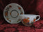 Heinrich Nanking, Coral Flowers w/ Green, Blue, Gold: Cup & Saucer Set (s)