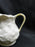 Belleek Lotus, Embossed Florals, Ireland: Creamer, 3 1/4", Yellow Handle