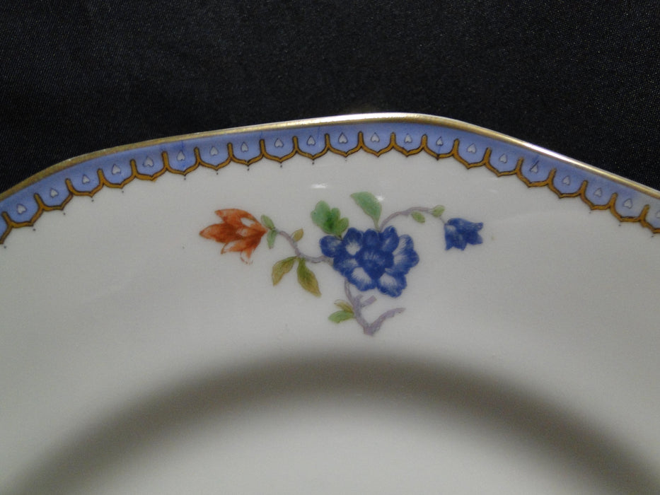 Haviland Paradise, Birds & Flowers, Blue Band: Dinner Plate, 9 1/2", Chip