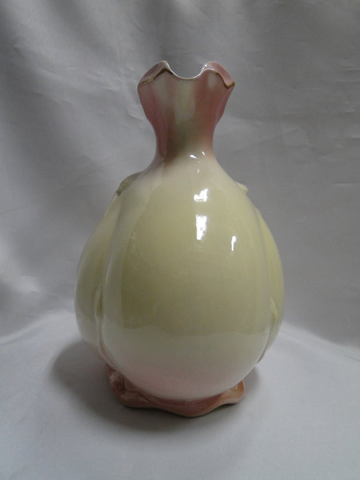 RS Prussia, Cream & Pink w/ Roses: Pitcher, 7 1/2" Tall, Crazing