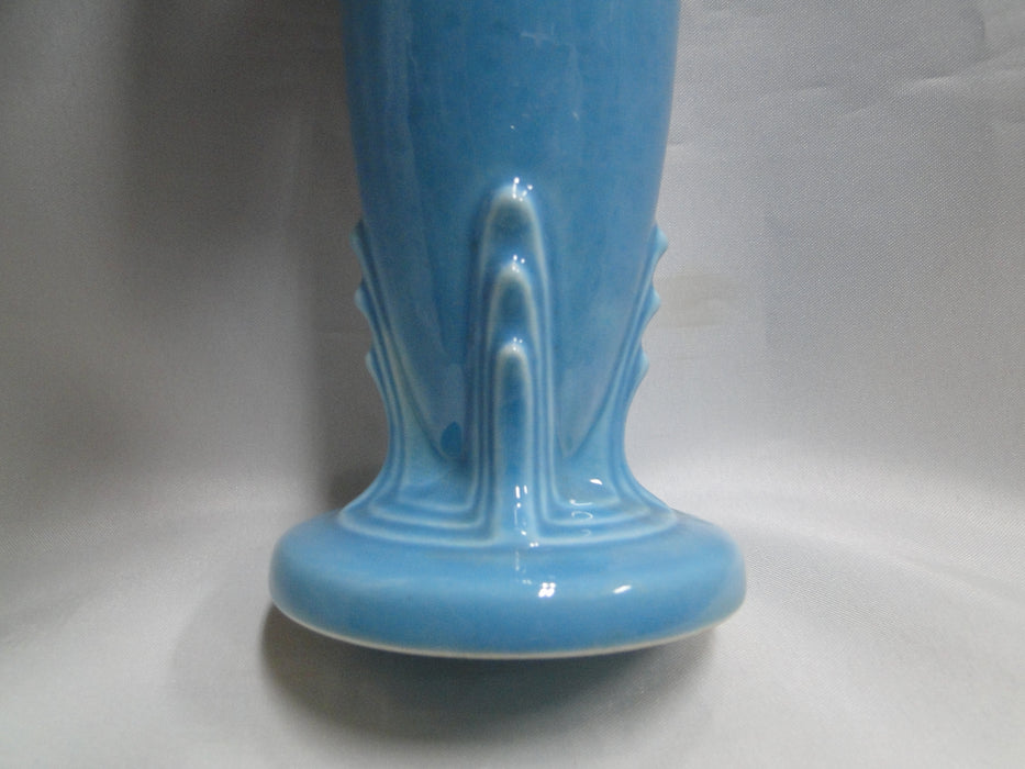Homer Laughlin Fiesta (Old): Turquoise Bud Vase, 6 1/4" Tall, As Is