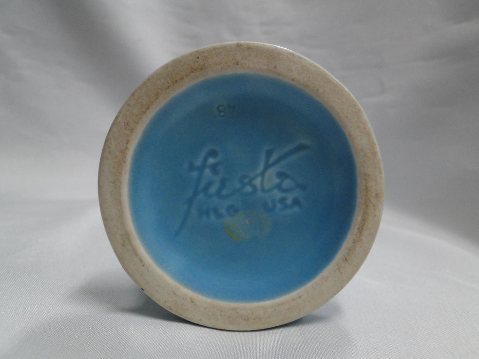 Homer Laughlin Fiesta (Old): Turquoise Bud Vase, 6 1/4" Tall, As Is