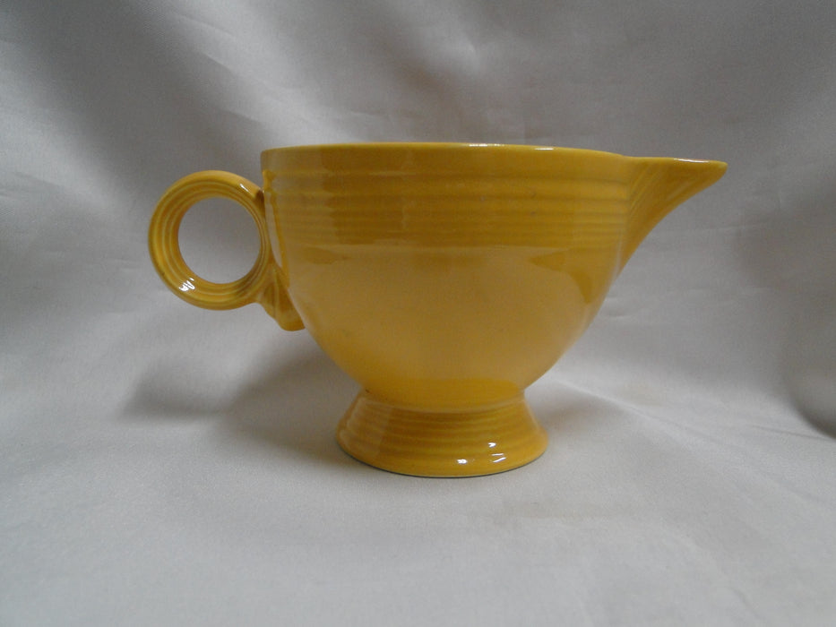 Homer Laughlin Fiesta (Old): Yellow Creamer w/ Ring Handle, 3 1/8" Tall