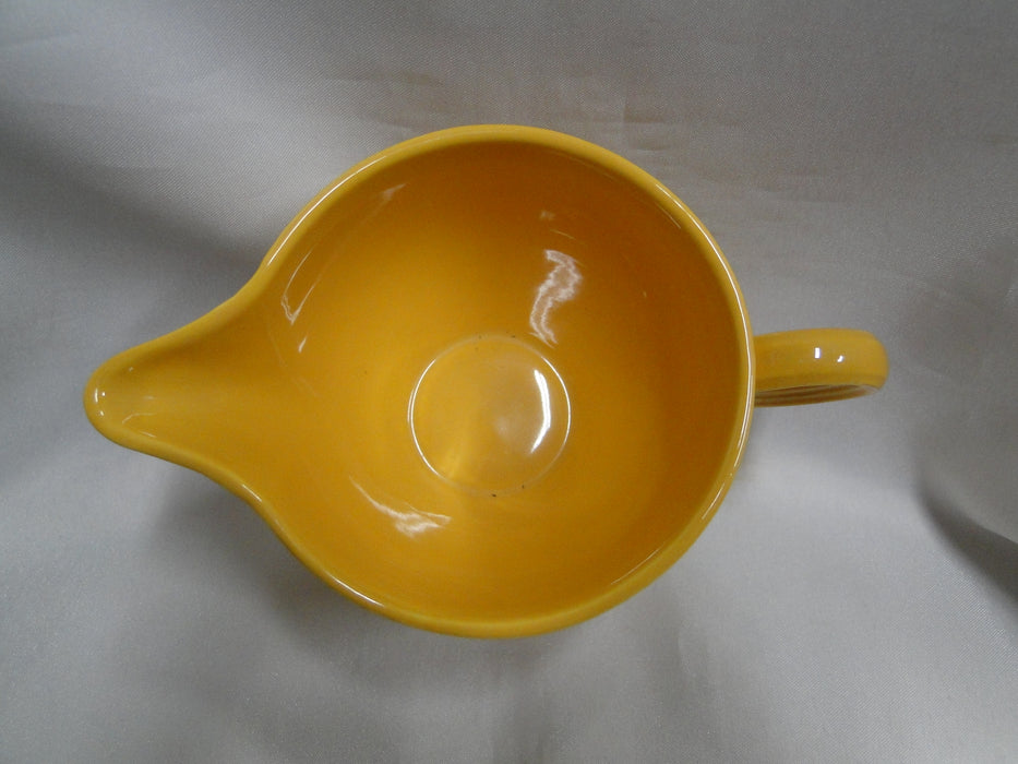 Homer Laughlin Fiesta (Old): Yellow Creamer w/ Ring Handle, 3 1/8" Tall