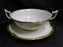 Coalport Eden, White w/Gold Trim: Cream Soup & Saucer Set (s), 2"