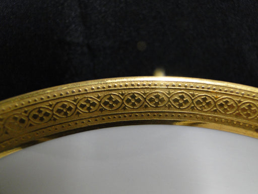 GDA France, White w/ Gold Encrusted Rim: Fruit Bowl (s), 5 1/2"