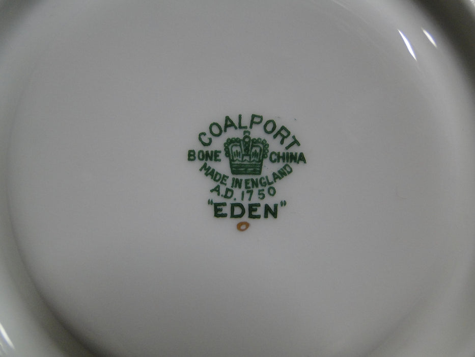 Coalport Eden, White w/Gold Trim: Cream Soup & Saucer Set (s), 2"