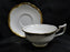 Coalport Eden, White w/Gold Trim: Cup & Saucer Set (s), 2"