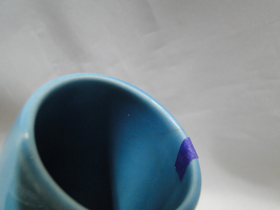 Homer Laughlin Fiesta (Old): Turquoise Bud Vase, 6 1/4" Tall, As Is