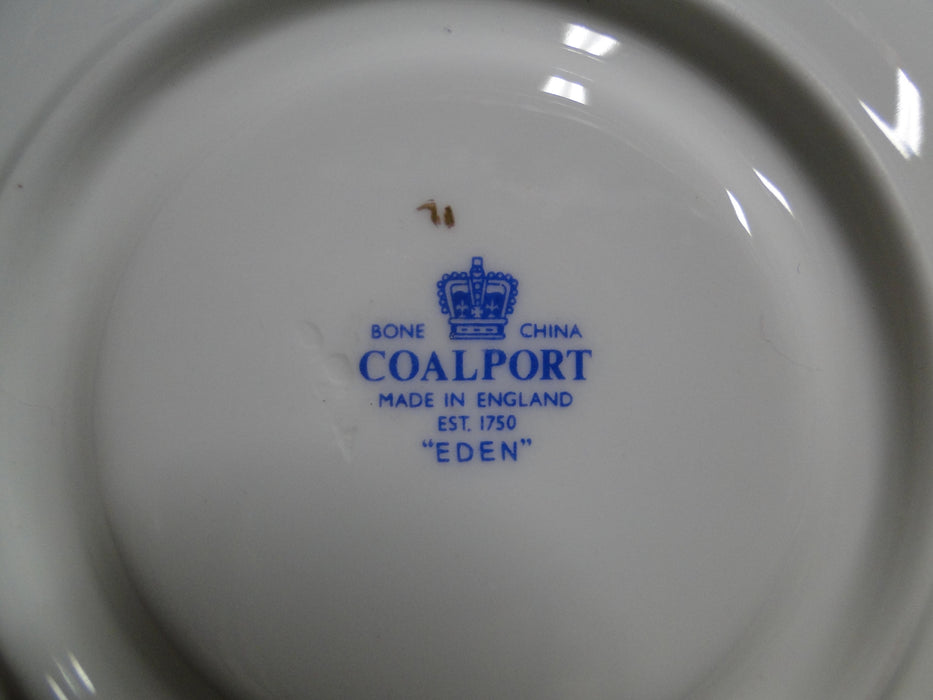 Coalport Eden, White w/Gold Trim: Cup & Saucer Set (s), 2"