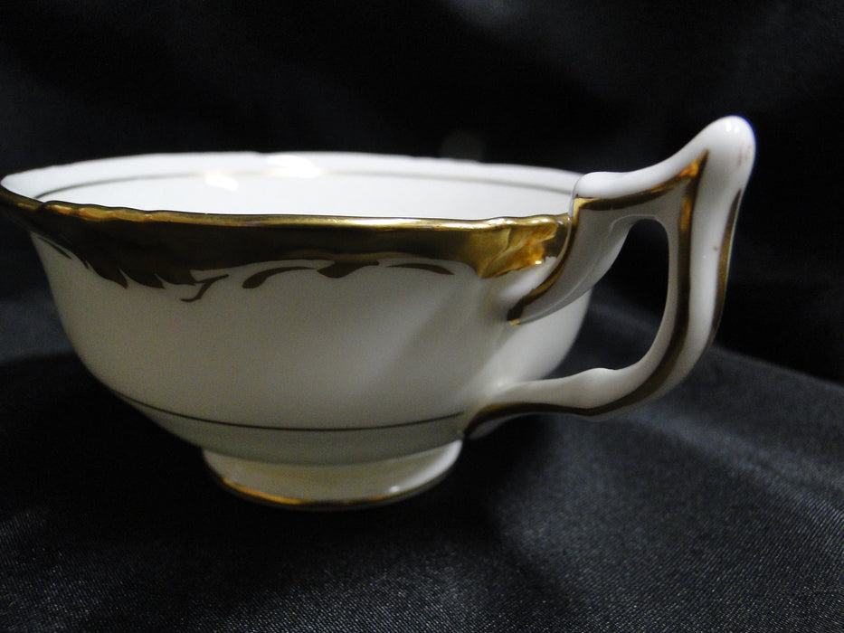 Coalport Eden, White w/Gold Trim: Cup & Saucer Set (s), 2"