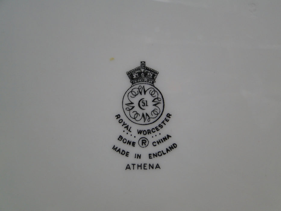 Royal Worcester Athena, Beige, Gold Greek Key: Bread Plate (s), 6"