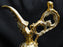 Goldra E. Palestine, Cream & Gold Ewer (s) 11 7/8" Tall, Crazing