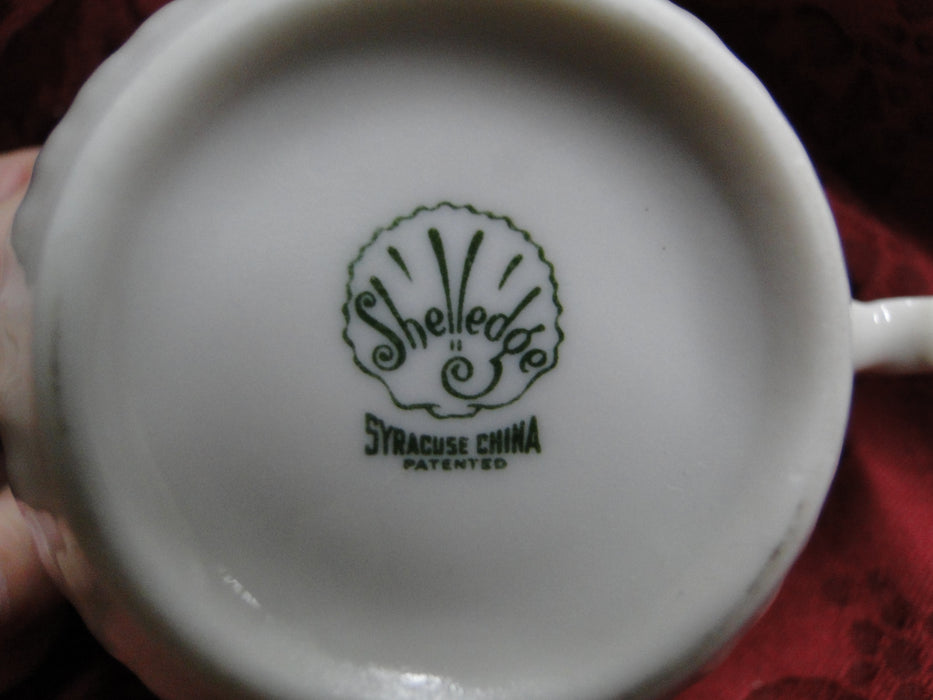 Syracuse Shelledge, White, Narrow Fluted Rim: Cup (s) Only, Saucer Not Included