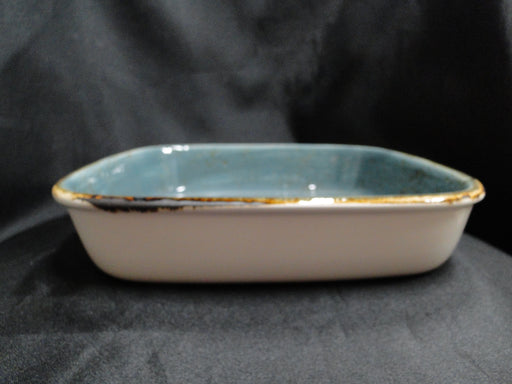Steelite Craft, England: NEW Blue Square Roaster / Baker / Serving Bowl, 10"