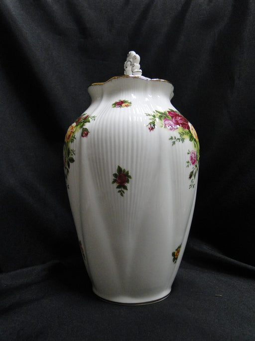 Royal Albert Old Country Roses Chelsea Vase or Urn & Lid, 9 1/4"