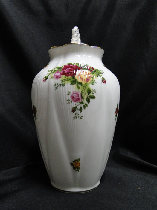 Royal Albert Old Country Roses Chelsea Vase or Urn & Lid, 9 1/4"