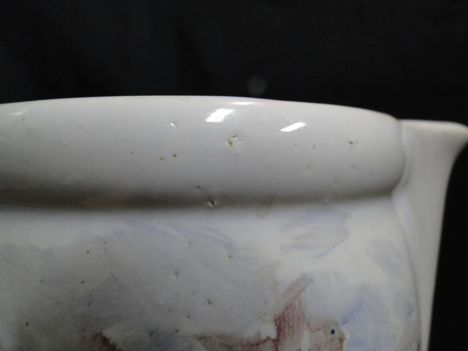 McCoy Handpainted Pitcher, 7" Tall