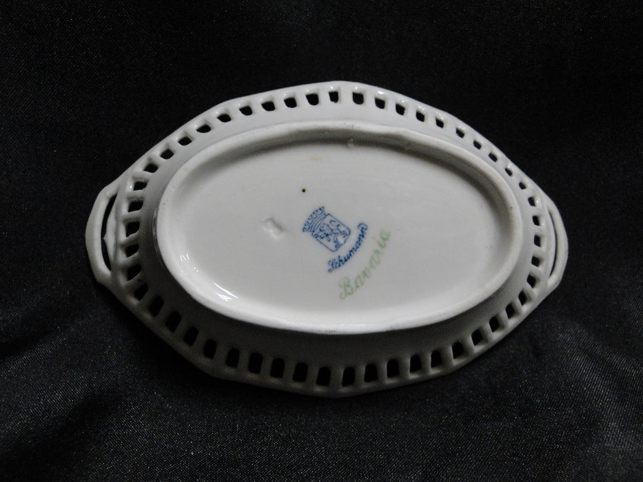 Schumann SCH308, Dresden Floral Center, Pierced Rim: Nut Dish, 5", As Is