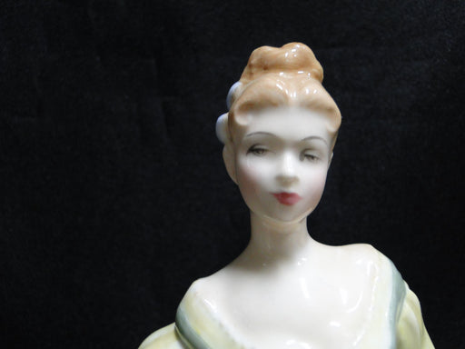 Royal Doulton Figurine "Fair Lady", HN2193, Green Dress, Hat, 7 1/2", As Is