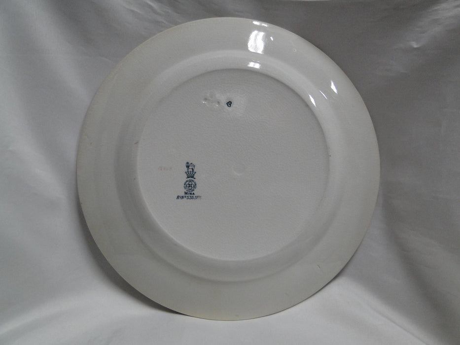 Royal Doulton Mina, Dark Blue Swags, Circles: Dinner Plate (s) 10 1/4", Discolor