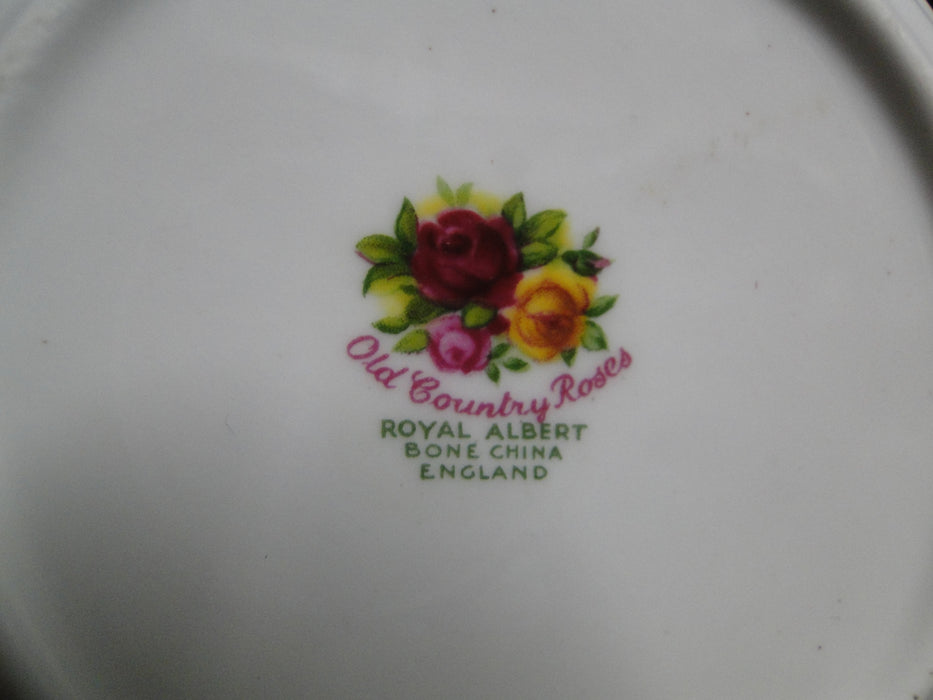 Royal Albert Old Country Roses, England: Ashtray, Round, 3-Slots, Ribbed, 4"