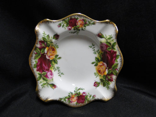 Royal Albert Old Country Roses, England: Ashtray, Square, 4-Slots, 4 3/4"