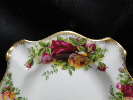 Royal Albert Old Country Roses, England: Ashtray, Square, 4-Slots, 4 3/4"