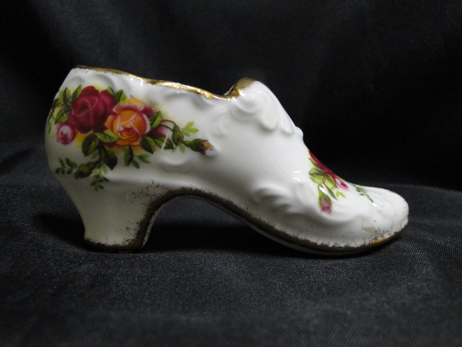 Royal Albert Old Country Roses, England: Shoe Figurine (s), 4 1/4" Long