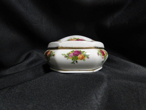 Royal Albert Old Country Roses, England: Hexagonal Box & Lid, 4 1/4" Diam