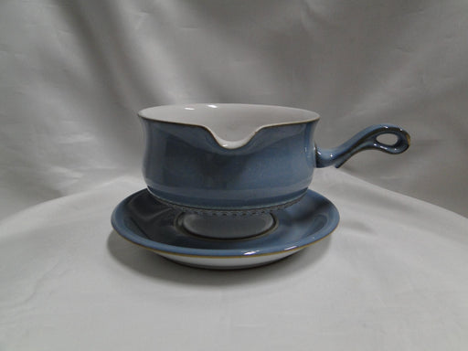 Denby Castile, Blue Band: Gravy Boat & Separate Underplate, As Is